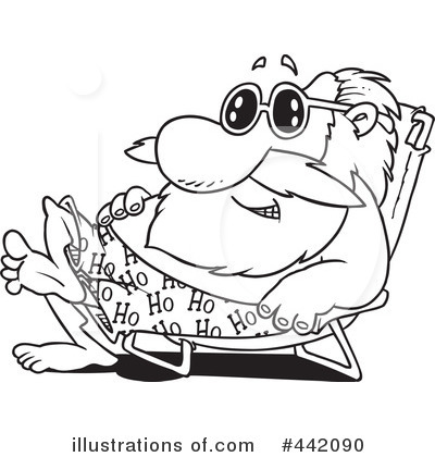 Sun Bathing Clipart #442090 by toonaday