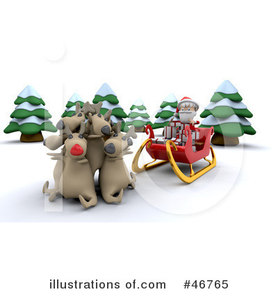 Royalty-Free (RF) Santa Clipart Illustration by KJ Pargeter - Stock Sample #46765
