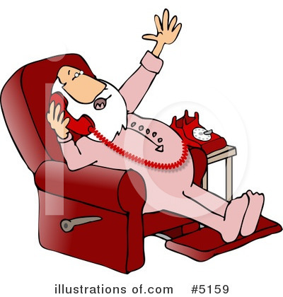 Royalty-Free (RF) Santa Clipart Illustration by djart - Stock Sample #5159