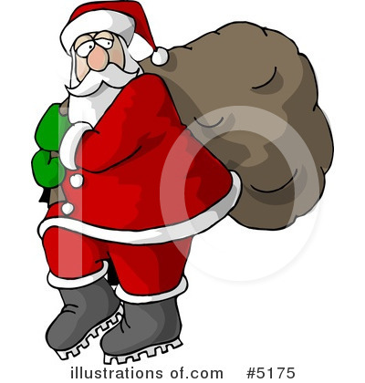 Royalty-Free (RF) Santa Clipart Illustration by djart - Stock Sample #5175