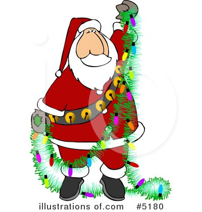 Royalty-Free (RF) Santa Clipart Illustration by djart - Stock Sample #5180