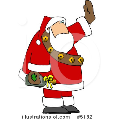 Royalty-Free (RF) Santa Clipart Illustration by djart - Stock Sample #5182
