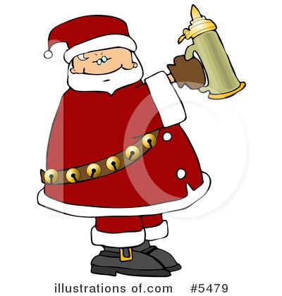 Royalty-Free (RF) Santa Clipart Illustration by djart - Stock Sample #5479