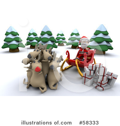 Royalty-Free (RF) Santa Clipart Illustration by KJ Pargeter - Stock Sample #58333