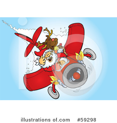 Royalty-Free (RF) Santa Clipart Illustration by Snowy - Stock Sample #59298