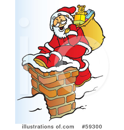 Royalty-Free (RF) Santa Clipart Illustration by Snowy - Stock Sample #59300