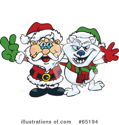 Royalty-Free (RF) Santa Clipart Illustration by Dennis Holmes Designs - Stock Sample #65194