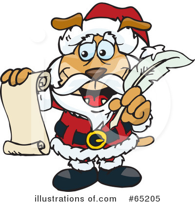 Royalty-Free (RF) Santa Clipart Illustration by Dennis Holmes Designs - Stock Sample #65205