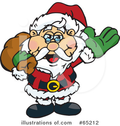 Royalty-Free (RF) Santa Clipart Illustration by Dennis Holmes Designs - Stock Sample #65212