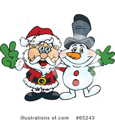 Royalty-Free (RF) Santa Clipart Illustration by Dennis Holmes Designs - Stock Sample #65243