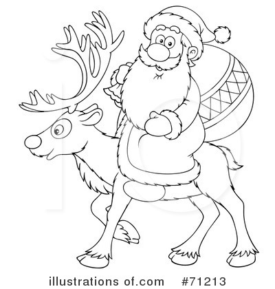 Royalty-Free (RF) Santa Clipart Illustration by Alex Bannykh - Stock Sample #71213