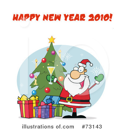 Royalty-Free (RF) Santa Clipart Illustration by Hit Toon - Stock Sample #73143