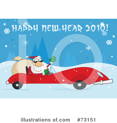 Royalty-Free (RF) Santa Clipart Illustration by Hit Toon - Stock Sample #73151