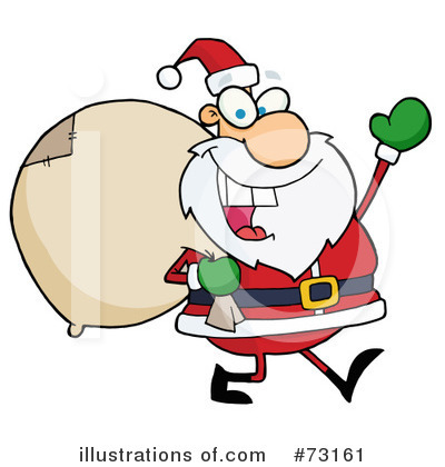 Royalty-Free (RF) Santa Clipart Illustration by Hit Toon - Stock Sample #73161