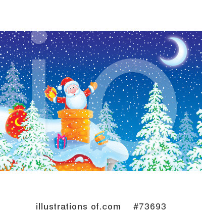 Royalty-Free (RF) Santa Clipart Illustration by Alex Bannykh - Stock Sample #73693