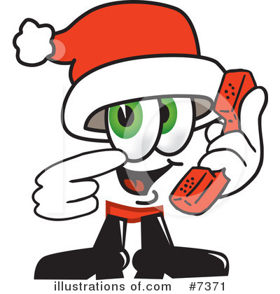 Royalty-Free (RF) Santa Clipart Illustration by Mascot Junction - Stock Sample #7371