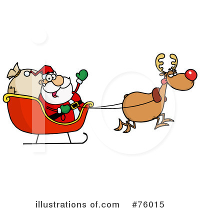 Royalty-Free (RF) Santa Clipart Illustration by Hit Toon - Stock Sample #76015