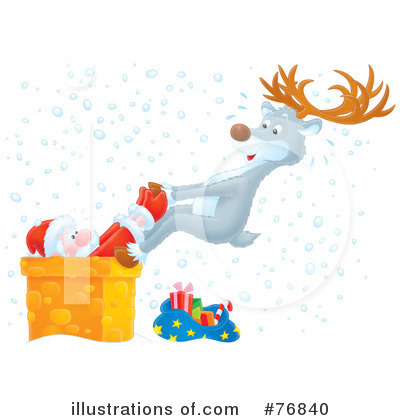 Royalty-Free (RF) Santa Clipart Illustration by Alex Bannykh - Stock Sample #76840