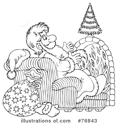 Royalty-Free (RF) Santa Clipart Illustration by Alex Bannykh - Stock Sample #76843