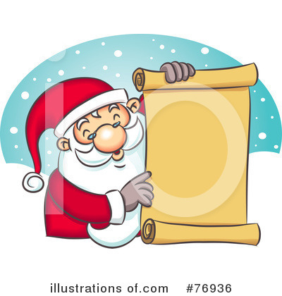 Royalty-Free (RF) Santa Clipart Illustration by Qiun - Stock Sample #76936