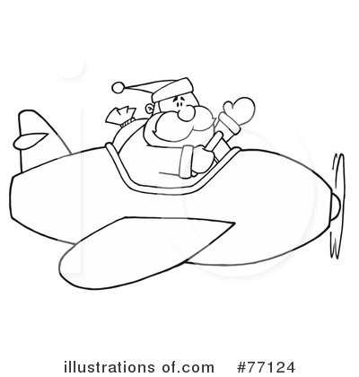 Royalty-Free (RF) Santa Clipart Illustration by Hit Toon - Stock Sample #77124
