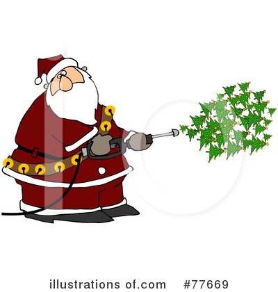 Royalty-Free (RF) Santa Clipart Illustration by djart - Stock Sample #77669
