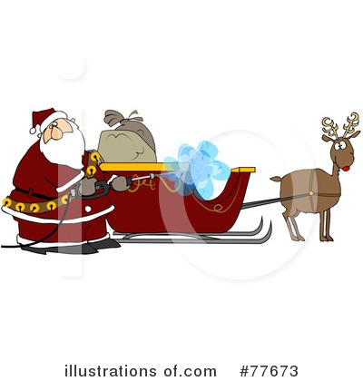 Royalty-Free (RF) Santa Clipart Illustration by djart - Stock Sample #77673