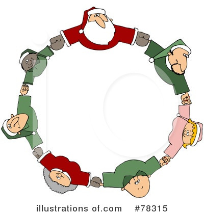 Royalty-Free (RF) Santa Clipart Illustration by djart - Stock Sample #78315