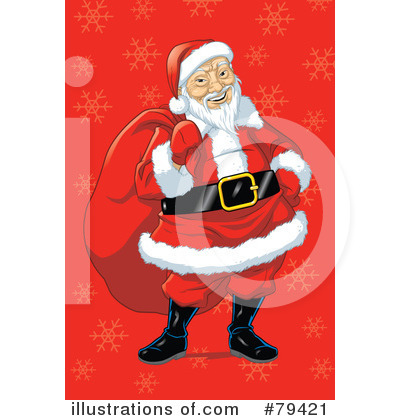 Royalty-Free (RF) Santa Clipart Illustration by Lawrence Christmas Illustration - Stock Sample #79421
