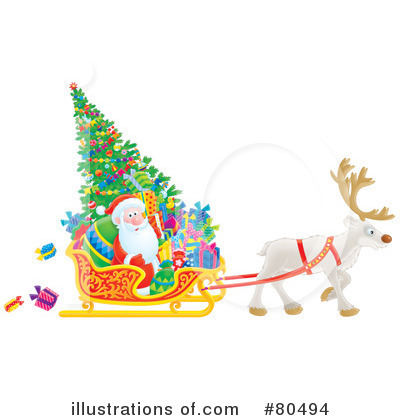 Royalty-Free (RF) Santa Clipart Illustration by Alex Bannykh - Stock Sample #80494