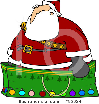Royalty-Free (RF) Santa Clipart Illustration by djart - Stock Sample #82624