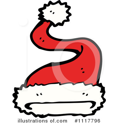 Royalty-Free (RF) Santa Hat Clipart Illustration by lineartestpilot - Stock Sample #1117796