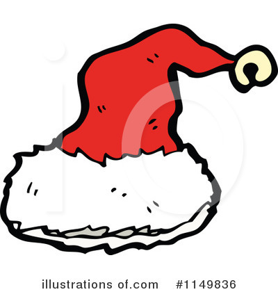 Royalty-Free (RF) Santa Hat Clipart Illustration by lineartestpilot - Stock Sample #1149836