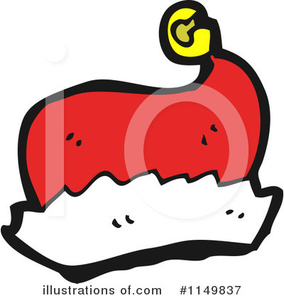Royalty-Free (RF) Santa Hat Clipart Illustration by lineartestpilot - Stock Sample #1149837