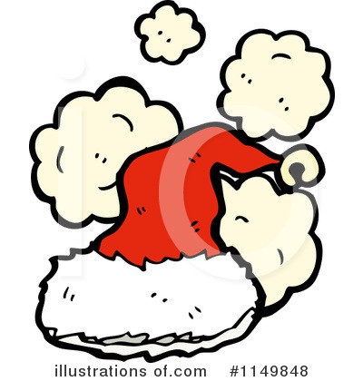 Royalty-Free (RF) Santa Hat Clipart Illustration by lineartestpilot - Stock Sample #1149848