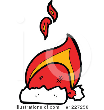 Royalty-Free (RF) Santa Hat Clipart Illustration by lineartestpilot - Stock Sample #1227258