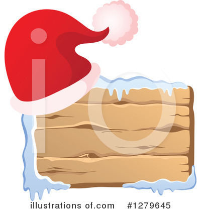 Royalty-Free (RF) Santa Hat Clipart Illustration by visekart - Stock Sample #1279645