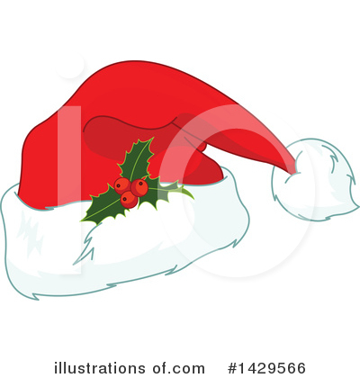 Royalty-Free (RF) Santa Hat Clipart Illustration by Pushkin - Stock Sample #1429566