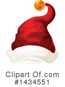 Santa Hat Clipart #1434551 by Vector Tradition SM