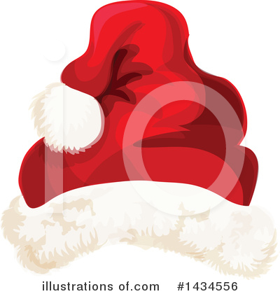 Royalty-Free (RF) Santa Hat Clipart Illustration by Vector Tradition SM - Stock Sample #1434556