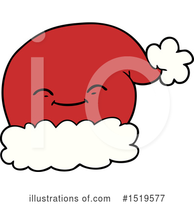 Royalty-Free (RF) Santa Hat Clipart Illustration by lineartestpilot - Stock Sample #1519577