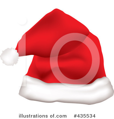 Royalty-Free (RF) Santa Hat Clipart Illustration by michaeltravers - Stock Sample #435534