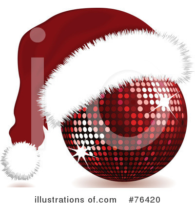 Royalty-Free (RF) Santa Hat Clipart Illustration by elaineitalia - Stock Sample #76420