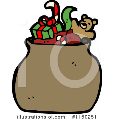 Royalty-Free (RF) Santas Sack Clipart Illustration by lineartestpilot - Stock Sample #1150251
