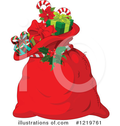 Royalty-Free (RF) Santas Sack Clipart Illustration by Pushkin - Stock Sample #1219761
