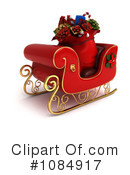 Santas Sleigh Clipart #1084917 by BNP Design Studio