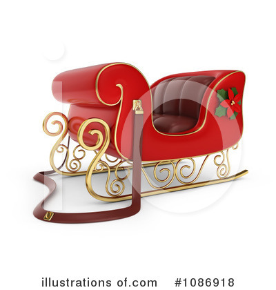 Royalty-Free (RF) Santas Sleigh Clipart Illustration by BNP Design Studio - Stock Sample #1086918