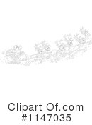 Santas Sleigh Clipart #1147035 by Alex Bannykh