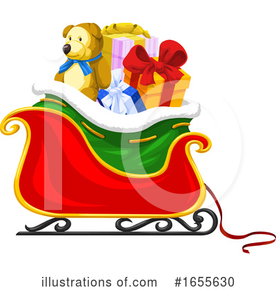 Royalty-Free (RF) Santas Sleigh Clipart Illustration by Morphart Creations - Stock Sample #1655630