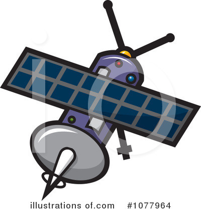 Royalty-Free (RF) Satellite Clipart Illustration by jtoons - Stock Sample #1077964